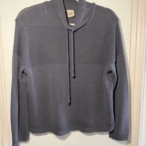 High Sierra Charcoal Grey Women's Small Adjustable Neck Sweater 100% Cotton!